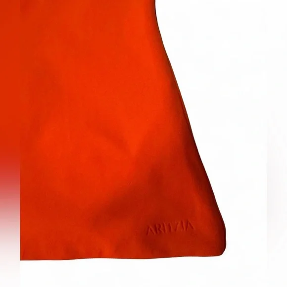 Aritzia Babaton Contour Harmonize Halter Top - Orange Square Neck - Picture 6 of 14